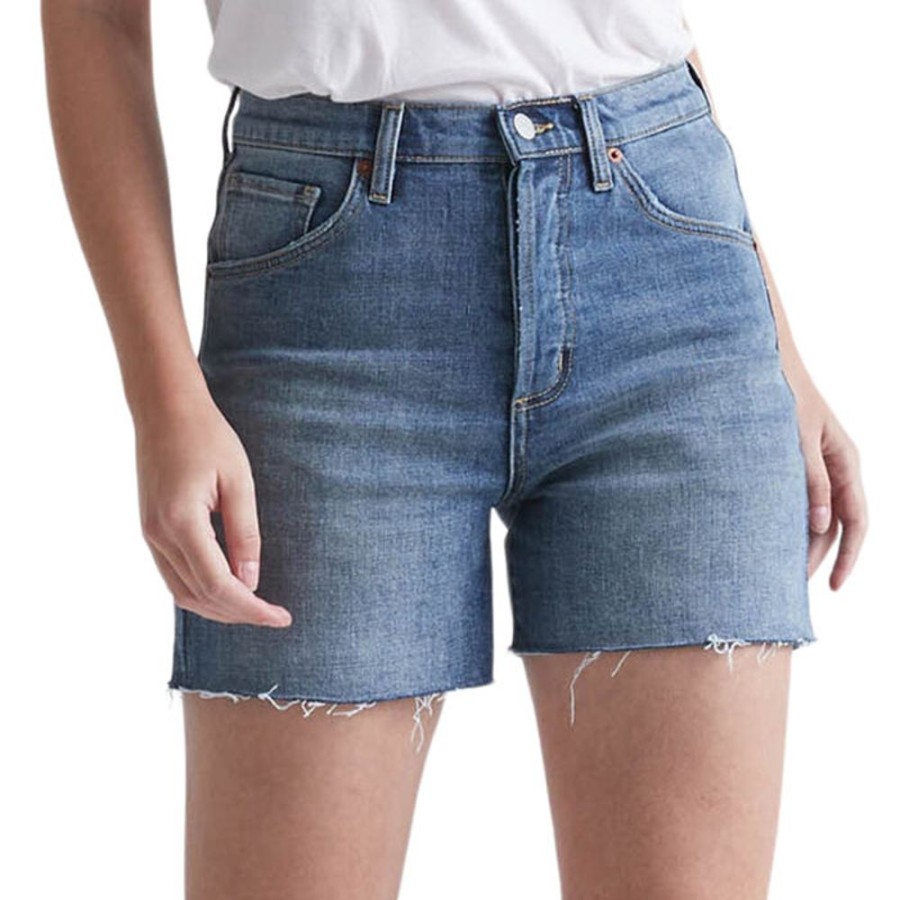 Women DUER Shorts | Women'S Midweight Denim High Rise Short