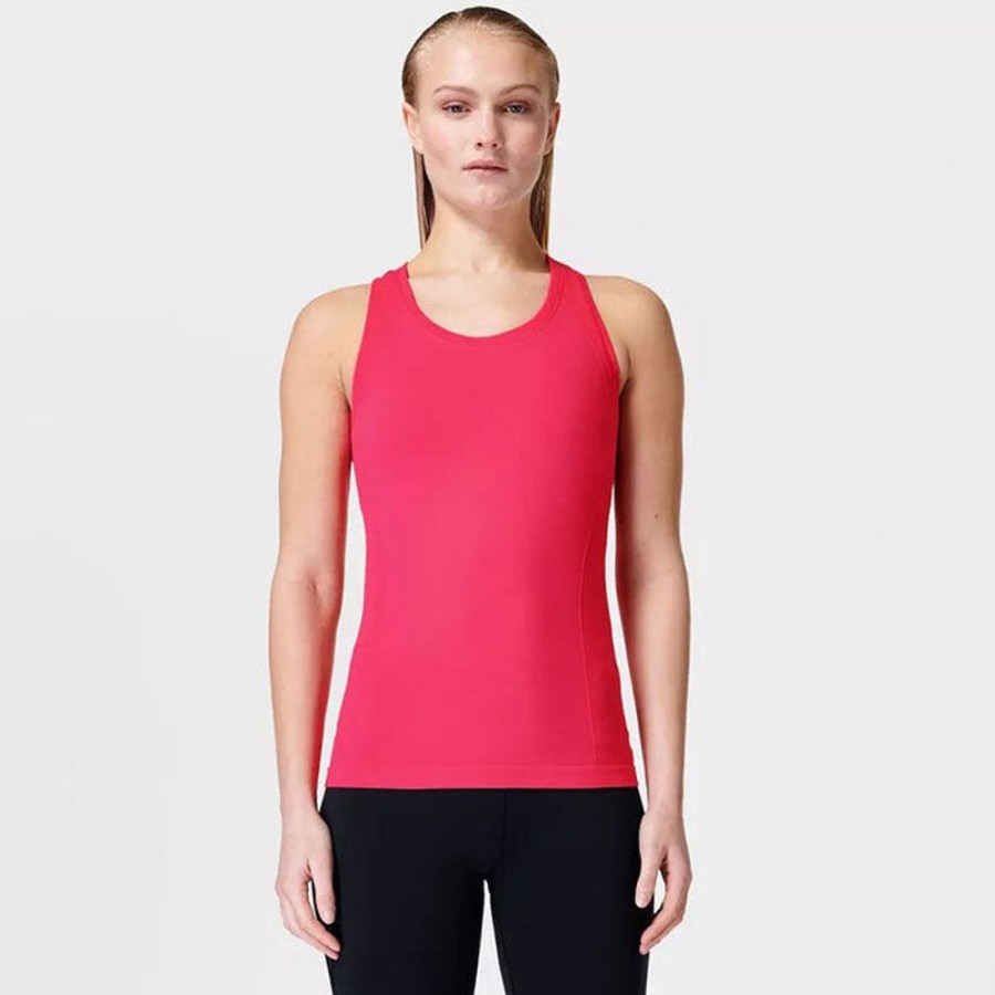 Women Sweaty Betty Tops | Women'S Athlete Seamless Workout Tank Top