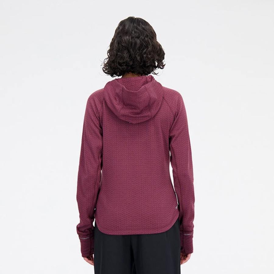 Women New Balance Sweatshirts & Hoodies | Women'S Nb Heat Grid Pullover Hoodie