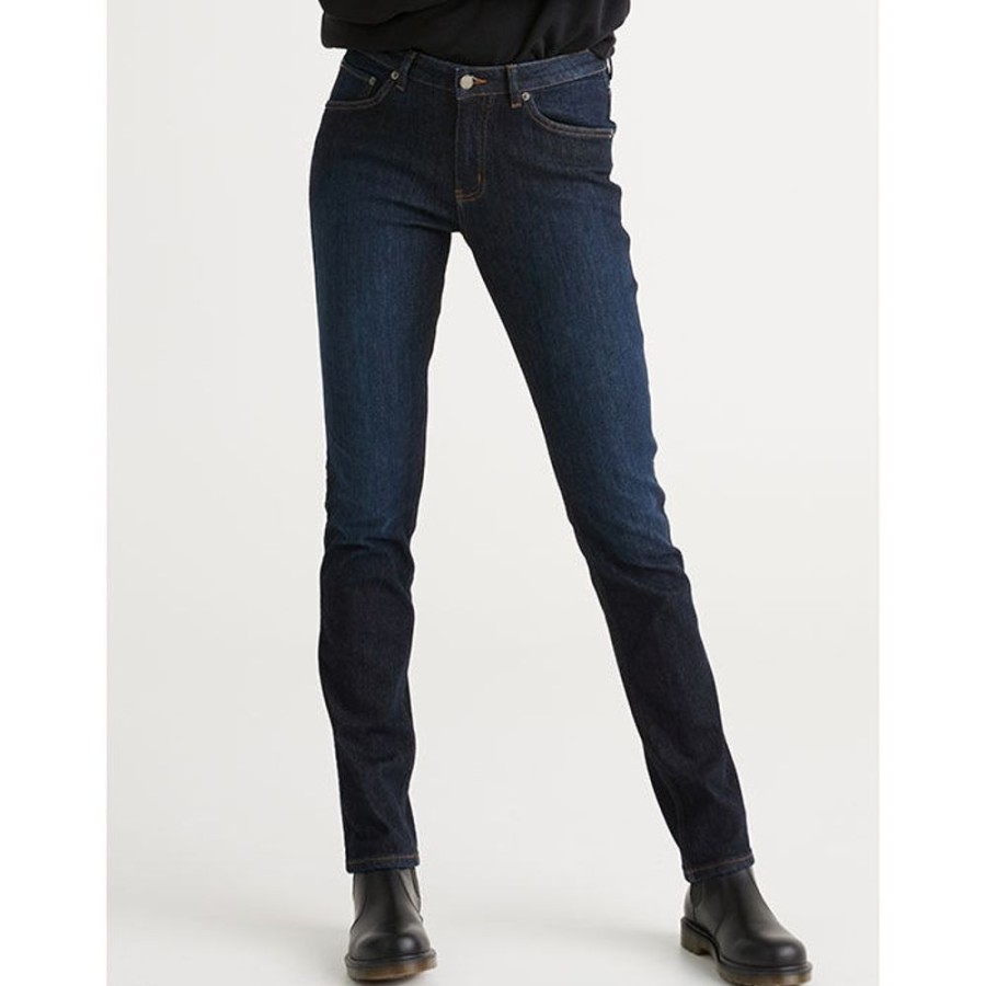 Women DUER Pants | Women'S Fireside Denim Slim-Straight Jean