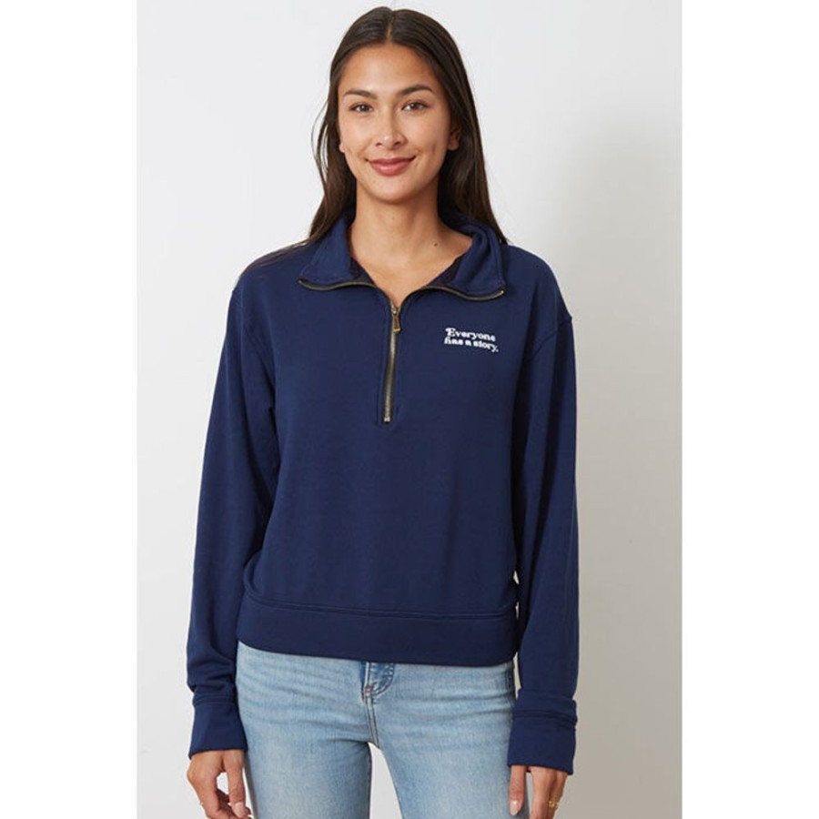 Women good hYOUman Sweatshirts & Hoodies | Women'S Montauk Half-Zip Sweatshirt