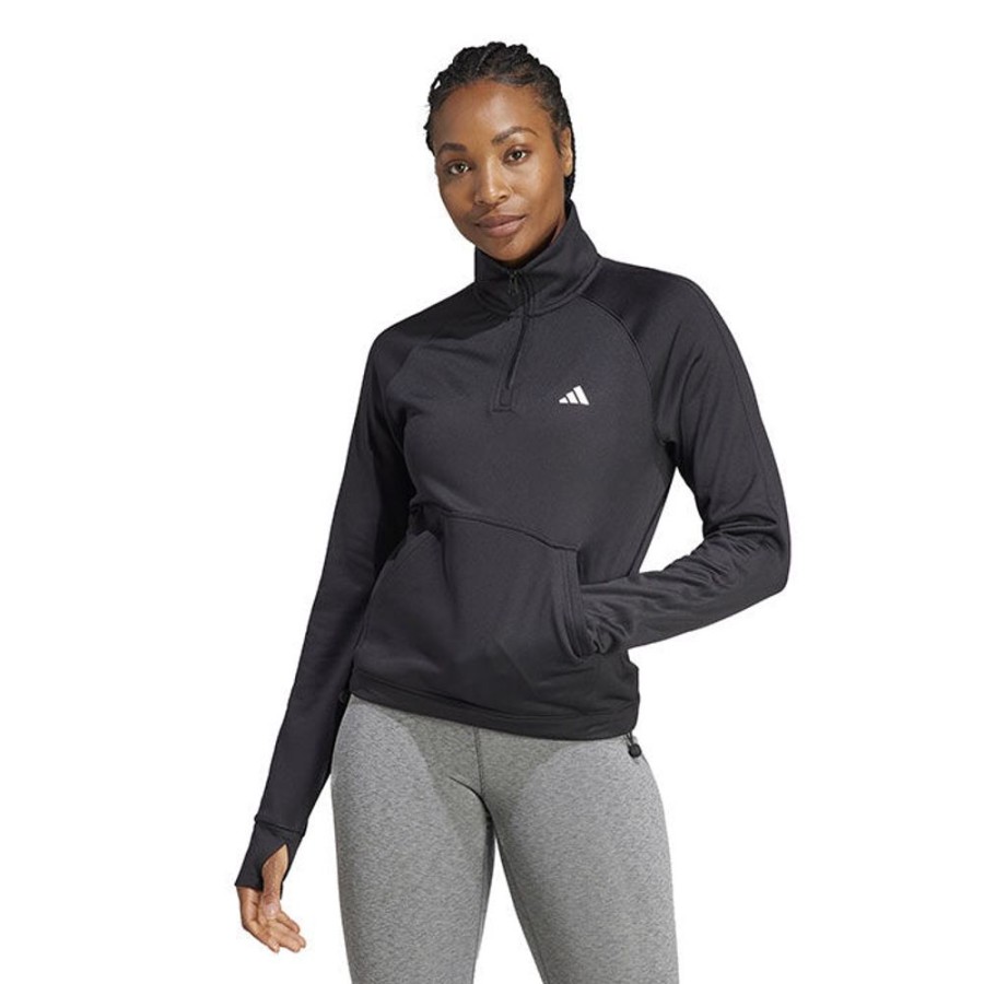 Women adidas Sweatshirts & Hoodies | Women'S Aeroready Game & Go 1/4-Zip Fleece Top