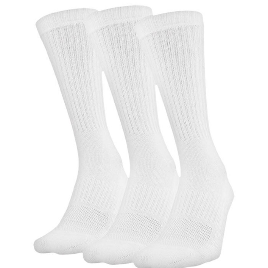 Women Under Armour Socks | Unisex Training Cotton Crew Sock (3 Pack)