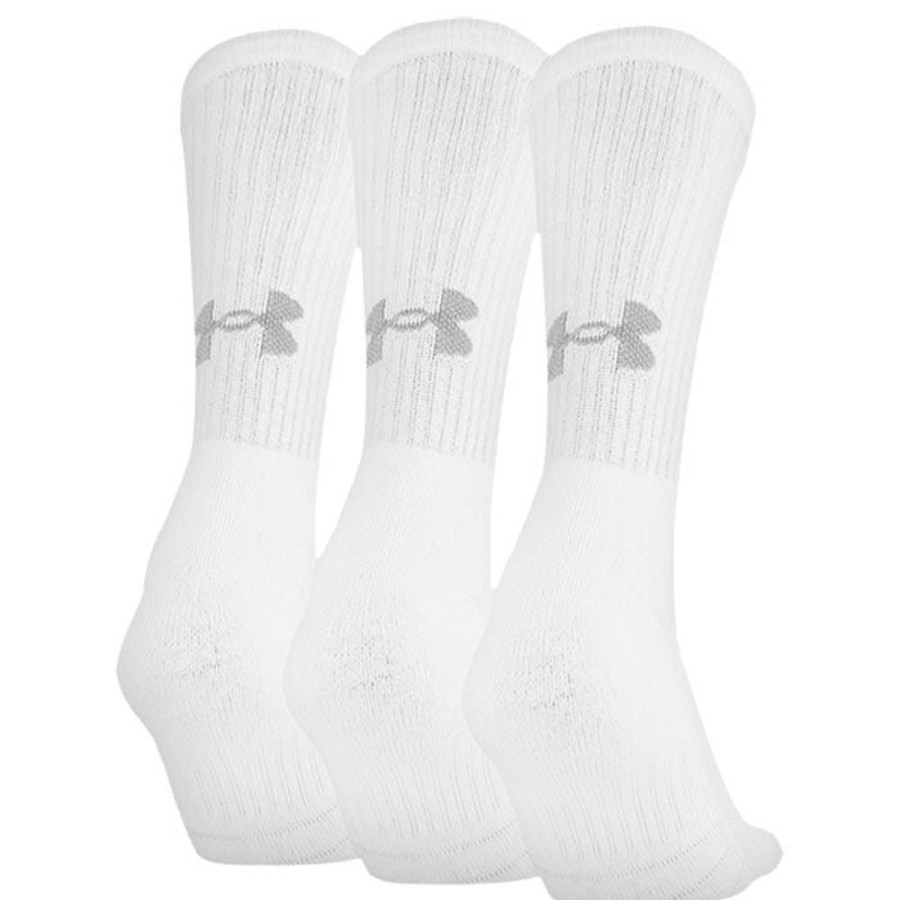 Women Under Armour Socks | Unisex Training Cotton Crew Sock (3 Pack)