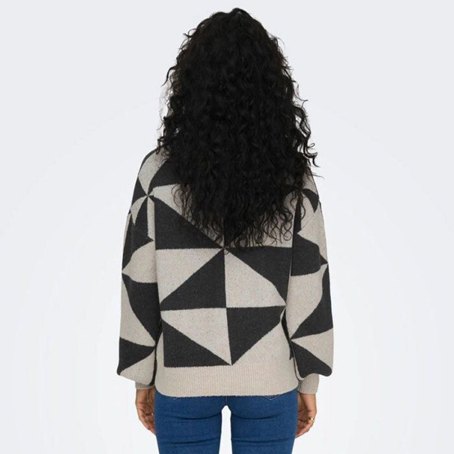 Women Only Sweaters | Women'S Jacquard O-Neck Sweater