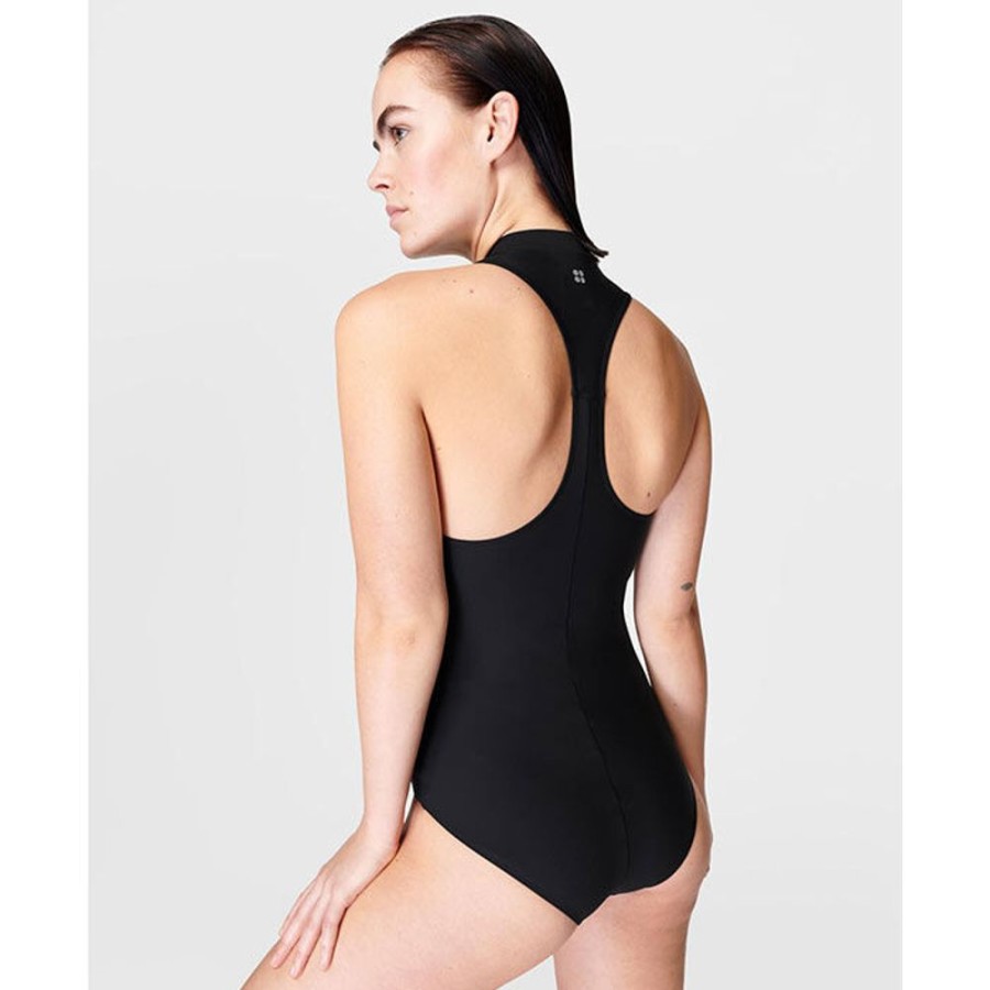 Women Sweaty Betty Swimwear | Women'S Vista High Neck One-Piece Swimsuit