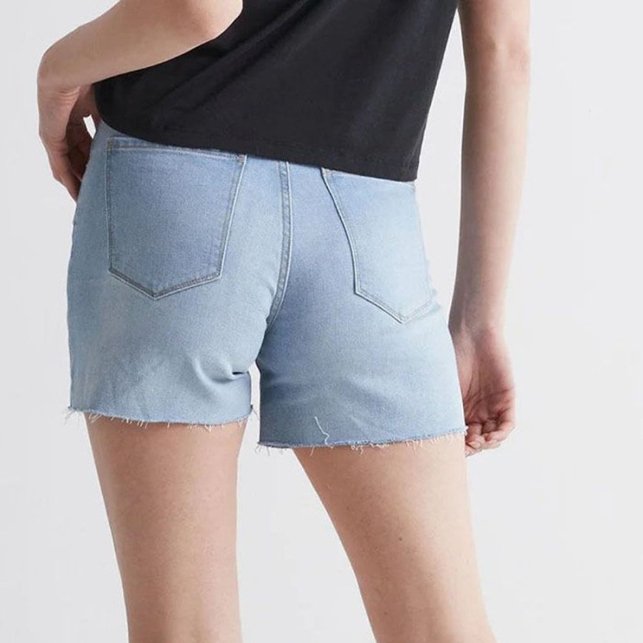 Women DUER Denim | Women'S Midweight Denim High Rise Short