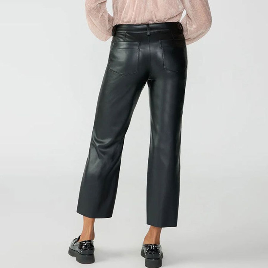 Women Sanctuary Pants | Women'S Marine Vegan Leather Crop Pant