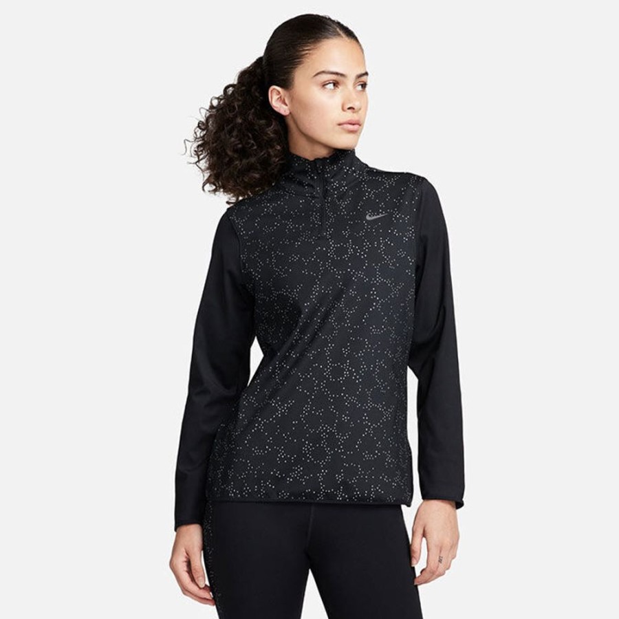 Women Nike Tops | Women'S Swift Element 1/4-Zip Running Top