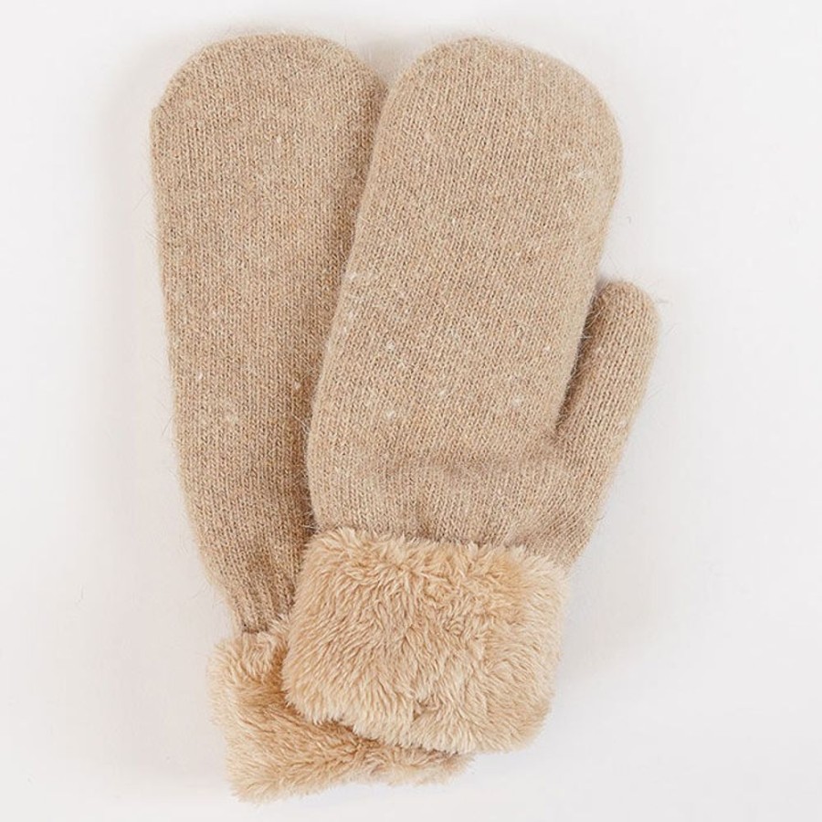 Women Lyla + Luxe Winter Accessories | Women'S Knit Sherpa-Lined Mitten