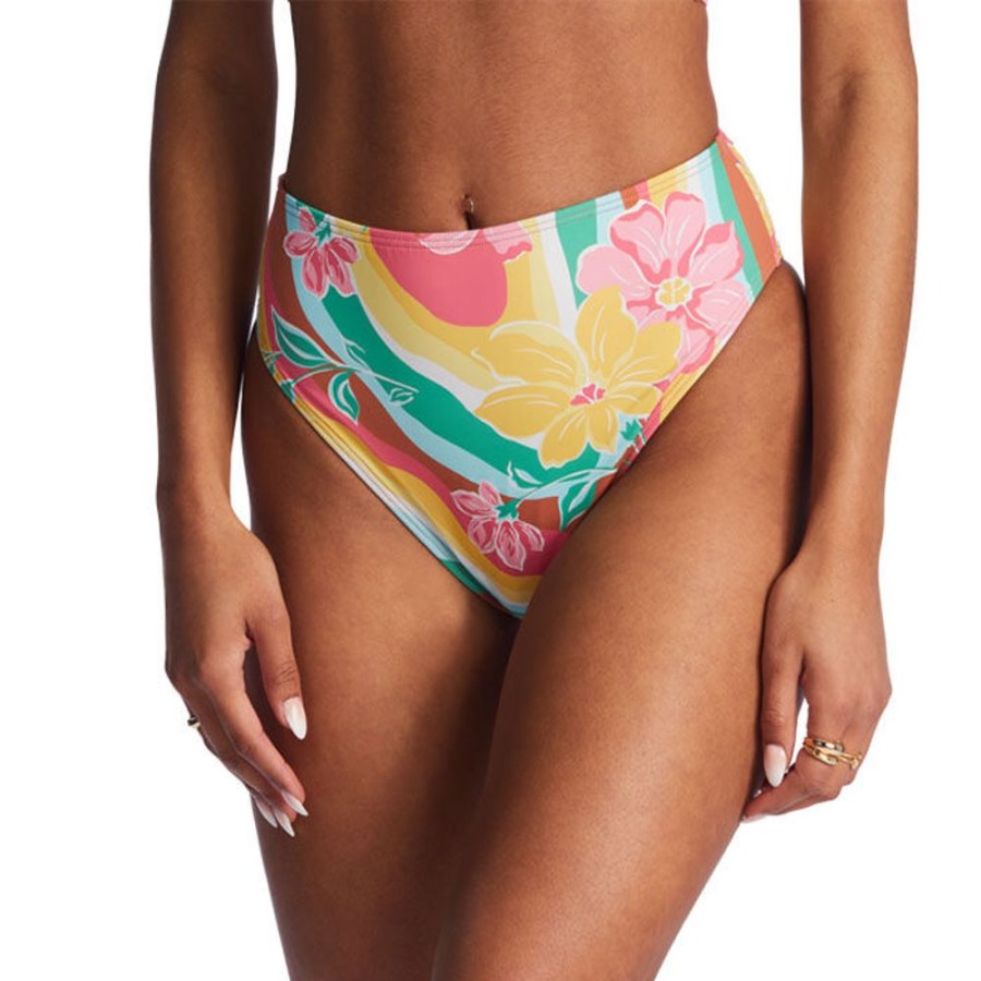 Women Billabong Swimwear | Women'S Chasin Sunbeams Rise Bikini Bottom