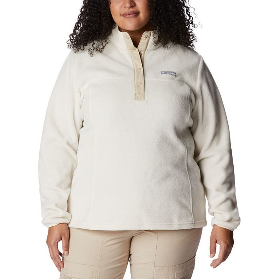 Women Columbia Sweatshirts & Hoodies | Women'S Benton Springs? Half-Snap Pullover Top (Plus Size)