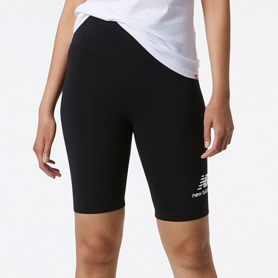 Women New Balance Shorts | Women'S Essentials Stacked Fitted Short