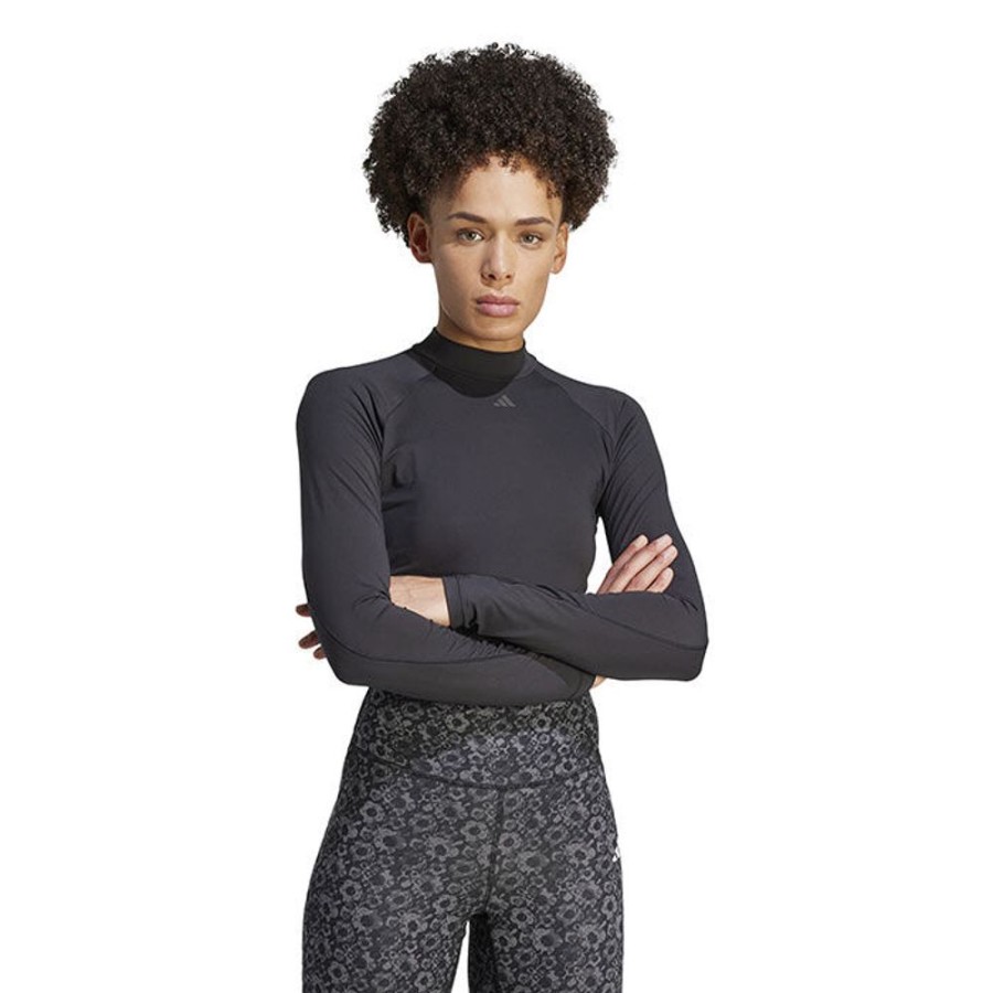 Women adidas Tops | Women'S Hiit Heat.Rdy Long Sleeve Crop Top