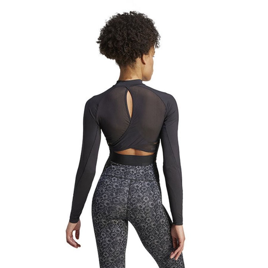 Women adidas Tops | Women'S Hiit Heat.Rdy Long Sleeve Crop Top