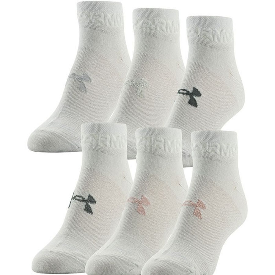 Women Under Armour Socks | Women'S Essential Lightweight Low Cut Sock (6 Pack)