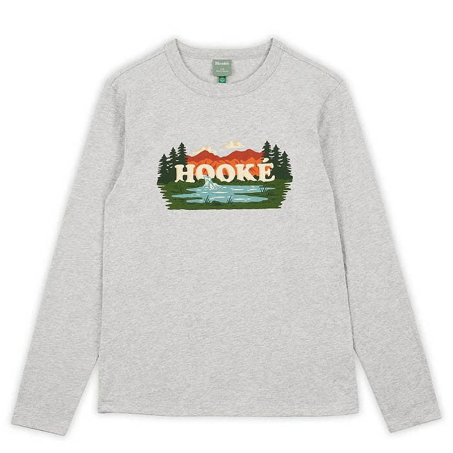 Women Hooké Tops | Women'S Landscape Long Sleeve T-Shirt