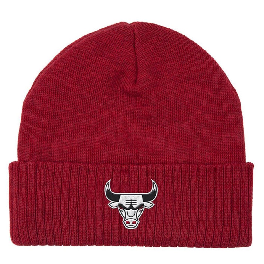 Women Mitchell & Ness Winter Accessories | Unisex Hwc Chicago Bulls Fandom Knit Beanie