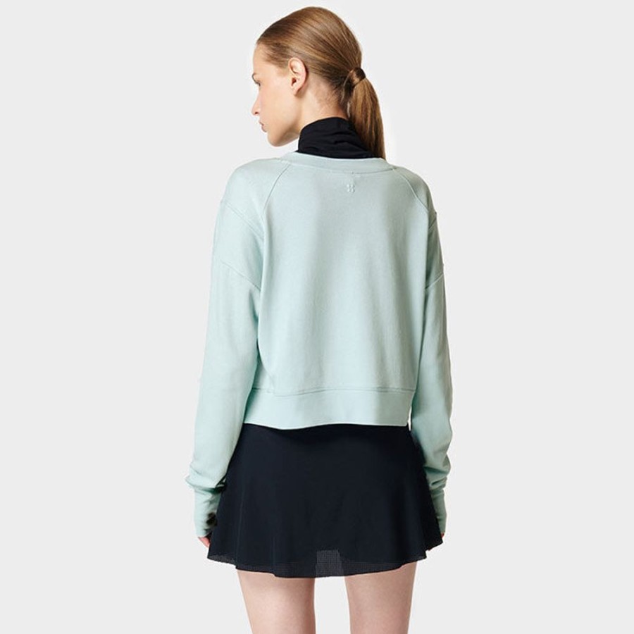 Women Sweaty Betty Sweaters | Women'S After Classic Crop Sweatshirt