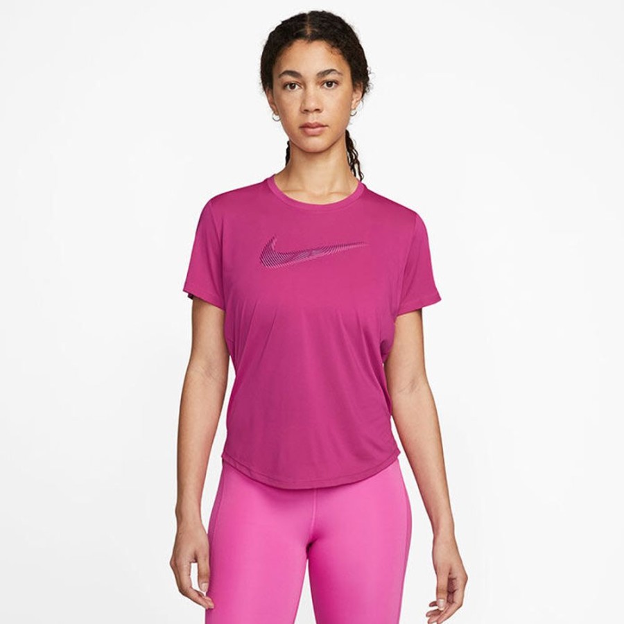 Women Nike Tops | Women'S Dri-Fit? Swoosh Short Sleeve Top