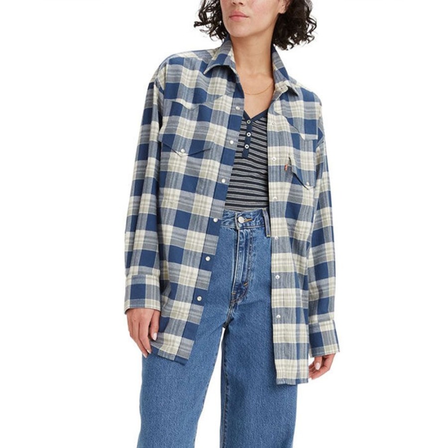 Women Levi's Tops | Women'S Dylan Relaxed Western Shirt