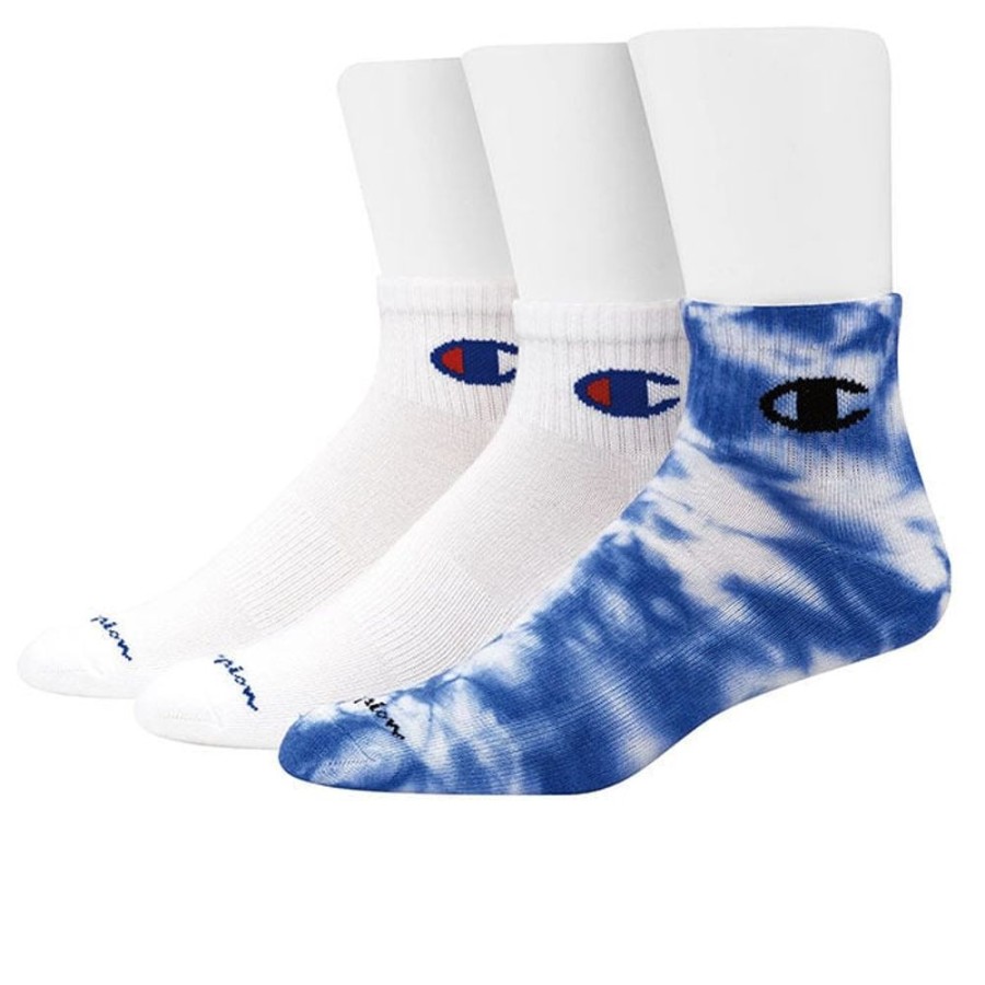 Women Champion Socks | Unisex Tie-Dye Ankle Sock (3 Pack)