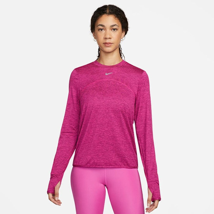 Women Nike Tops | Women'S Dri-Fit? Swift Element Uv Crew Long Sleeve Top