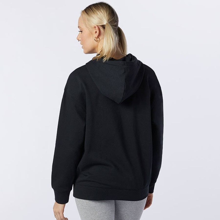 Women New Balance Sweatshirts & Hoodies | Women'S Essentials Stacked Logo Oversized Hoodie