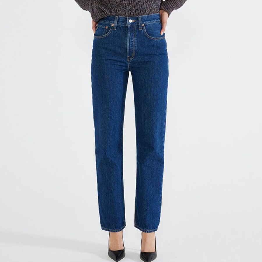 Women ETICA Denim Pants | Women'S Carine High Waist Straight Jean