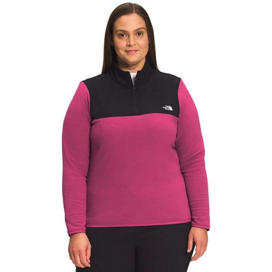 Women The North Face Tops | Women'S Tka Glacier 1/4-Zip Top (Plus Size)