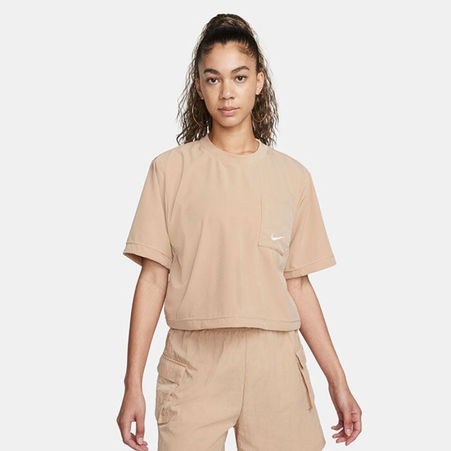 Women Nike Tops | Women'S Sportswear Everyday Modern Woven Boxy Top