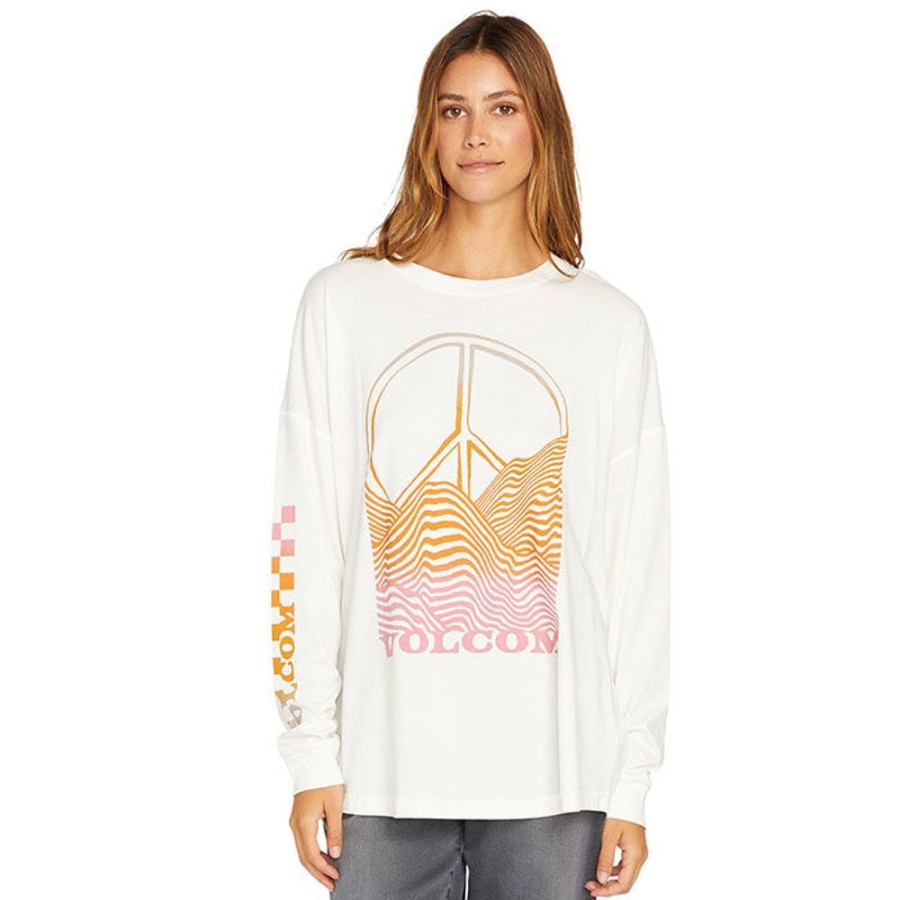 Women Volcom Tops | Women'S Werking Doubles Long Sleeve T-Shirt