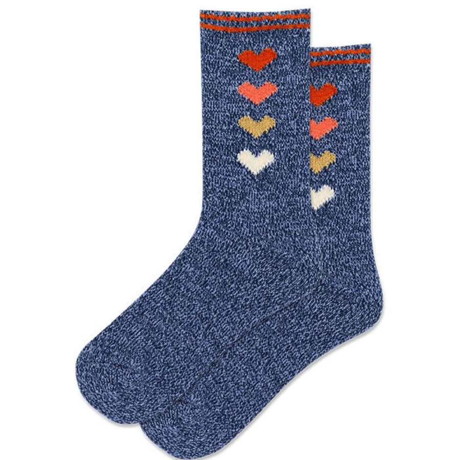 Women Hot Sox Socks | Women'S Heart Boot Sock