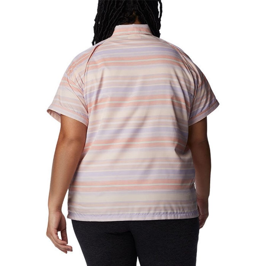 Women Columbia Tops | Women'S Silver Ridge? Utility Short Sleeve Shirt (Plus Size)