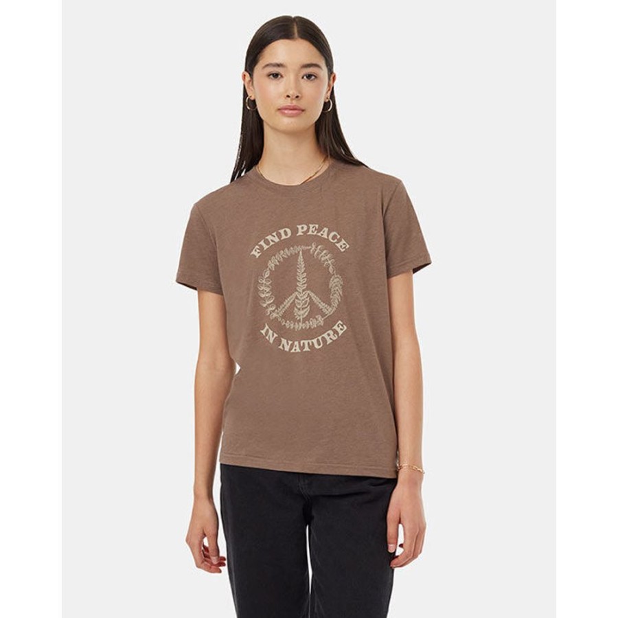 Women Tentree Tops | Women'S Find Peace T-Shirt