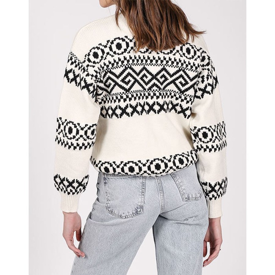 Women Brunette The Label Sweaters | Women'S Fair Isle Knit Sweater