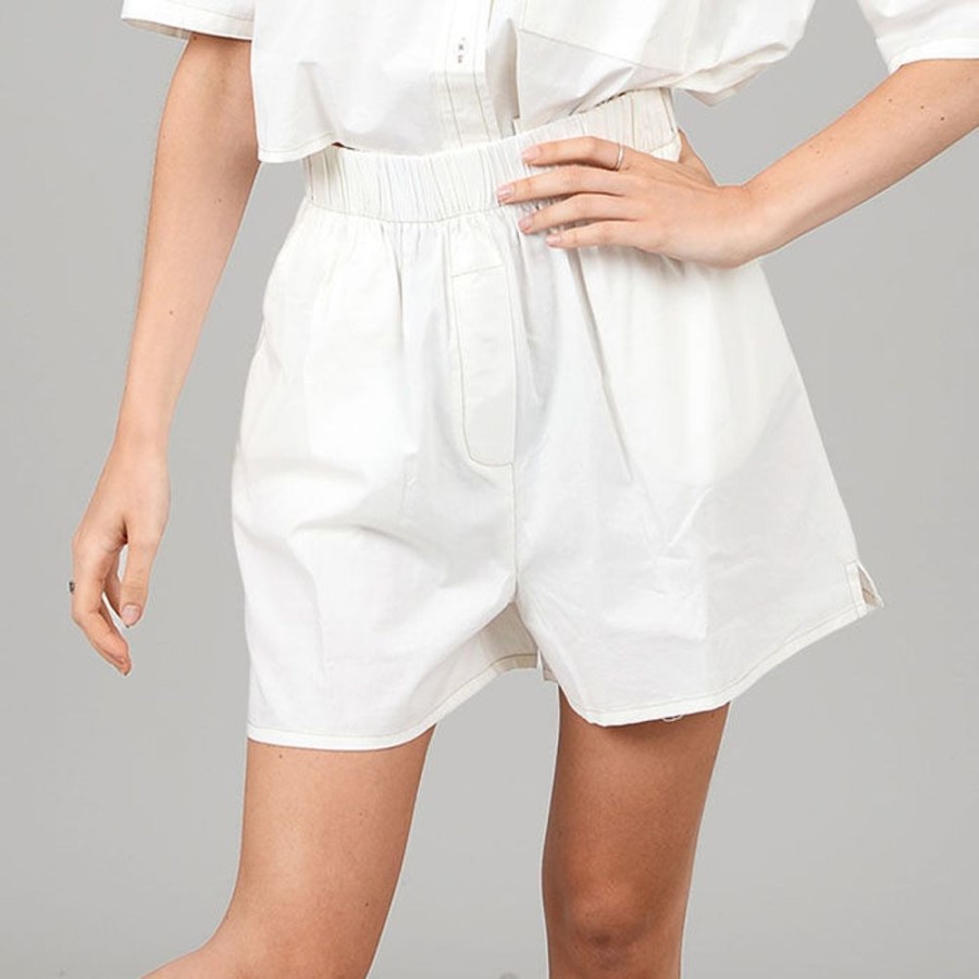 Women Oak & Ivy Shorts | Women'S Poplin Pull-On Short