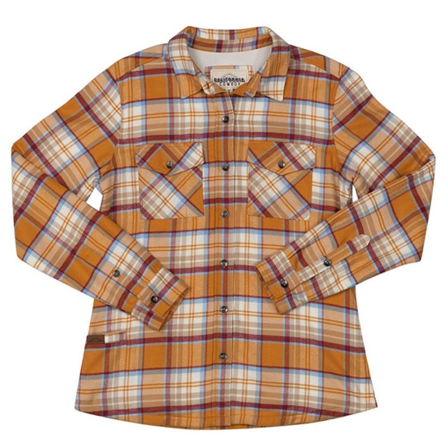 Women California Cowboy Tops | Women'S Golden Hour Plaid High Sierra Shirt