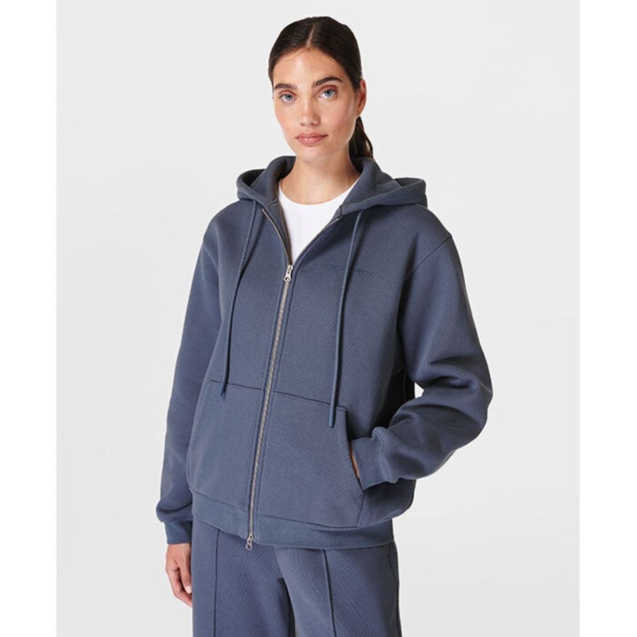 Women Sweaty Betty Sweatshirts & Hoodies | Women'S Elevated Full-Zip Hoodie