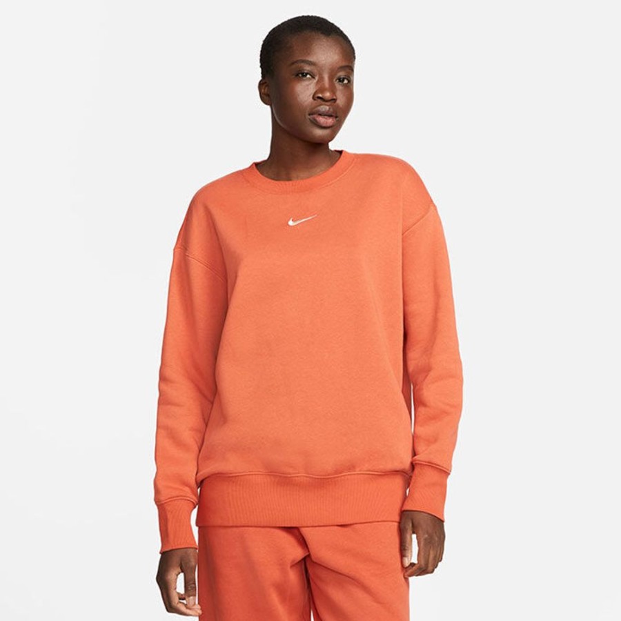 Women Nike Sweatshirts & Hoodies | Women'S Sportswear Phoenix Fleece Oversized Crew Sweatshirt