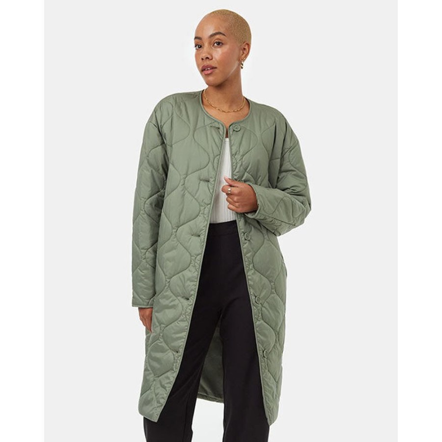 Women Tentree Coats & Jackets | Women'S Cloud Shell Quilted Jacket