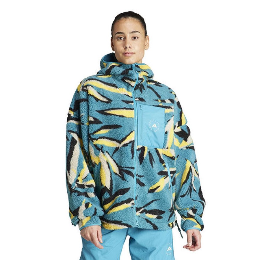 Women adidas By Stella McCartney Sweatshirts & Hoodies | Women'S Jacquard Fleece Hooded Top