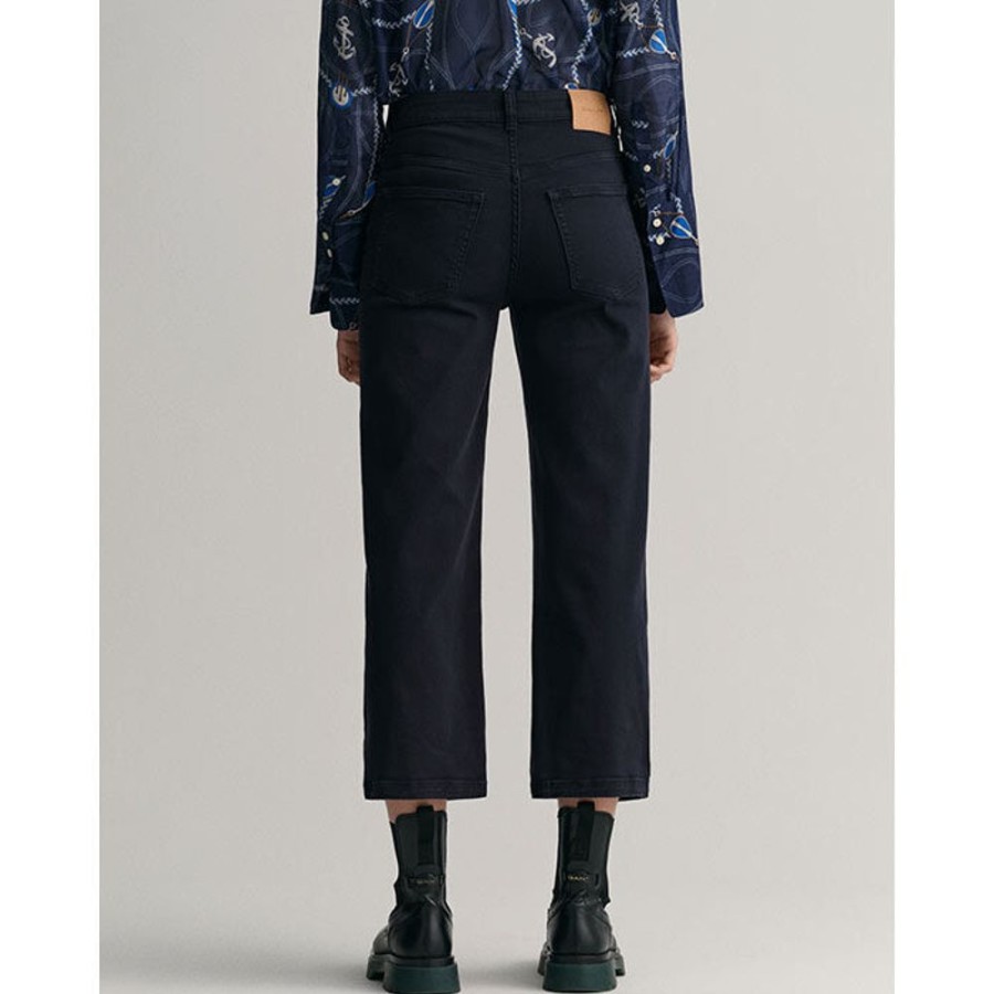 Women GANT Pants | Women'S Cropped Wide Colour Jean