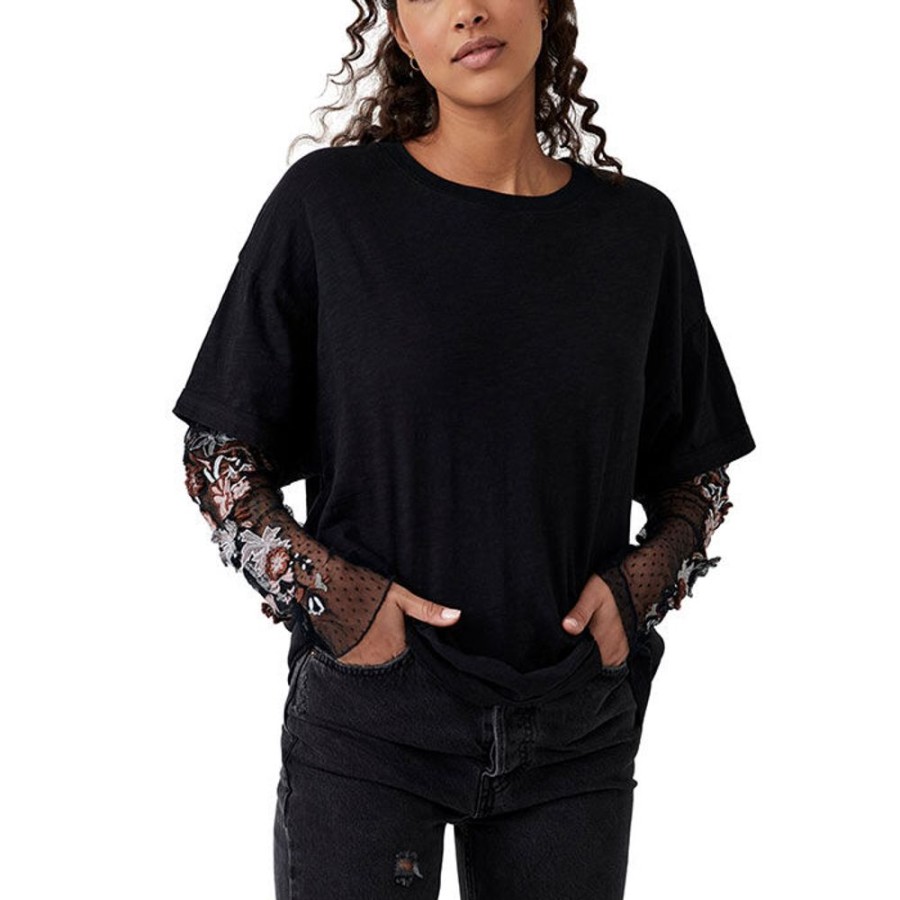 Women Free People Tops | Women'S Gardener Layered T-Shirt