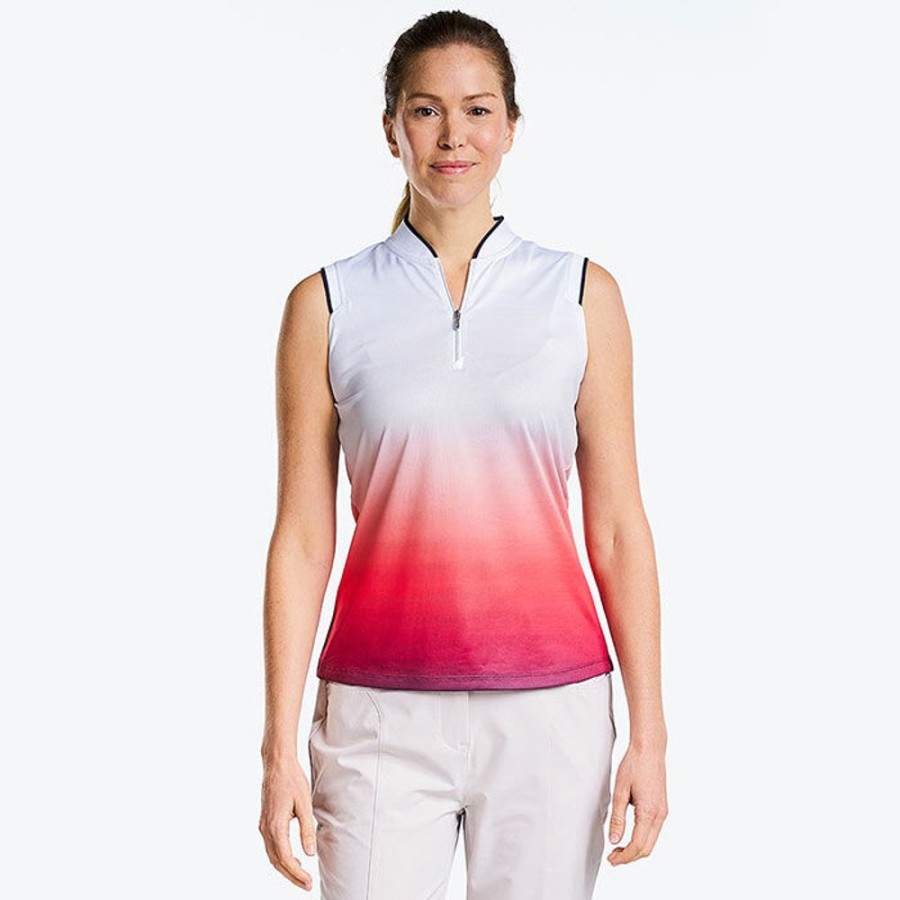 Women Nivo Tops | Women'S Summer Mock Sleeveless Top