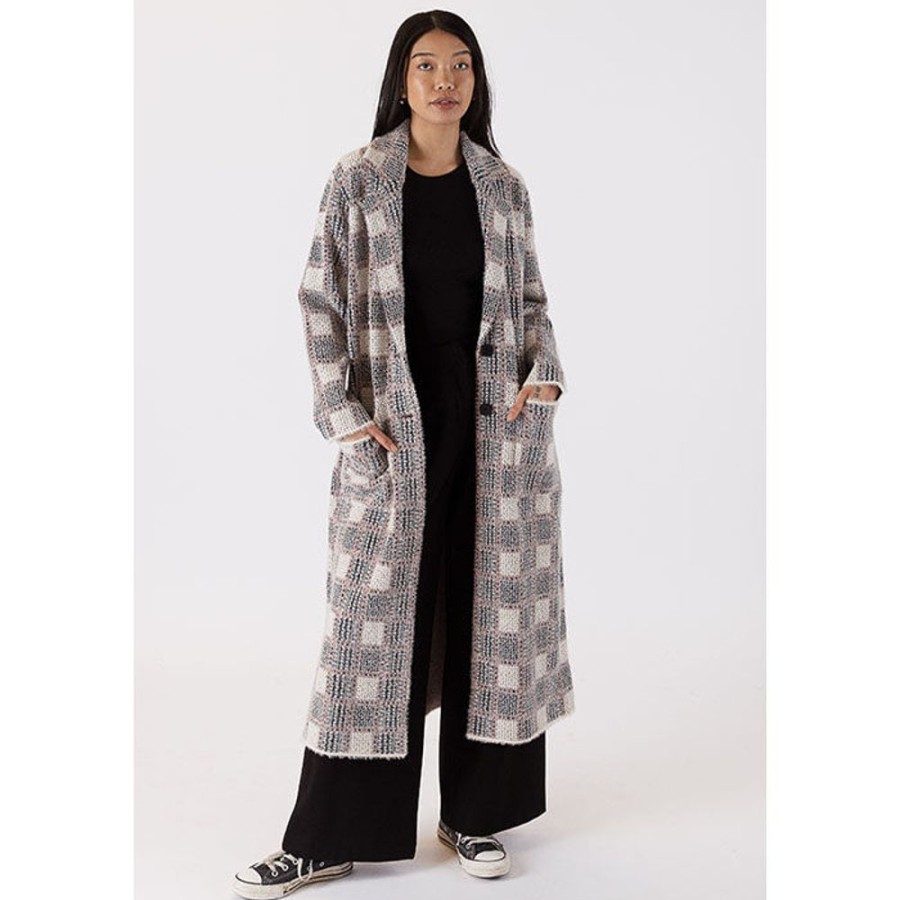 Women Lyla + Luxe Sweaters | Women'S Trenton Eyelash Knit Coat