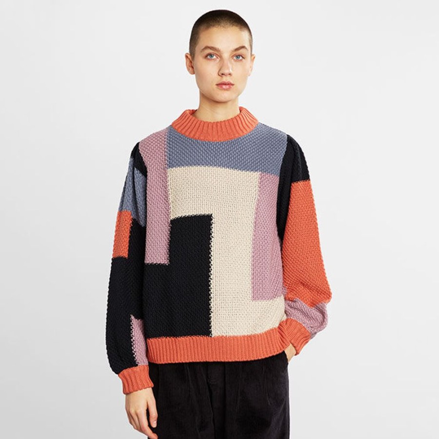 Women DEDICATED Sweaters | Women'S Rutbo Blocks Sweater