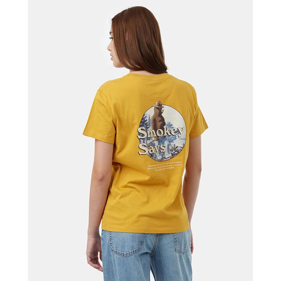 Women Tentree Tops | Women'S Smokey Bear Says T-Shirt