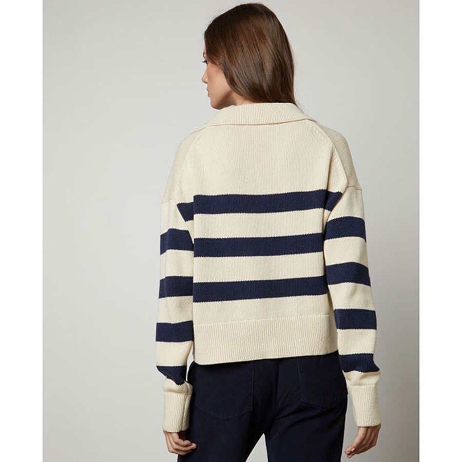 Women Velvet Sweaters | Women'S Lucie Polo Sweater