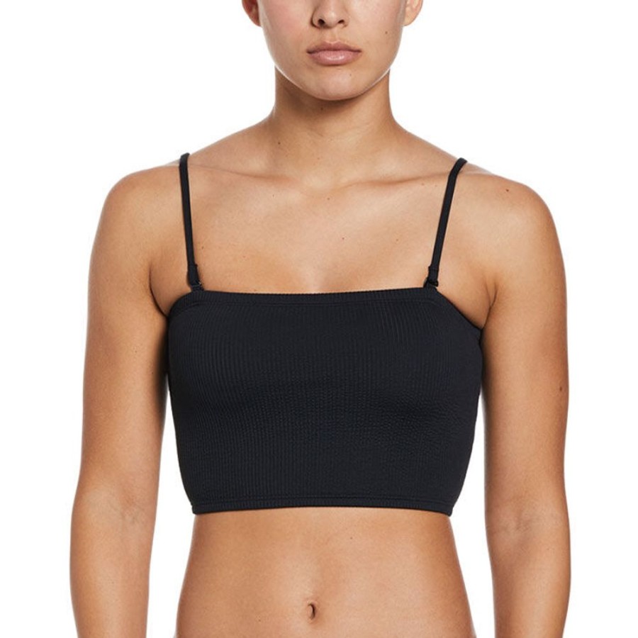 Women Nike Swimwear | Women'S Bandeau Midkini Top